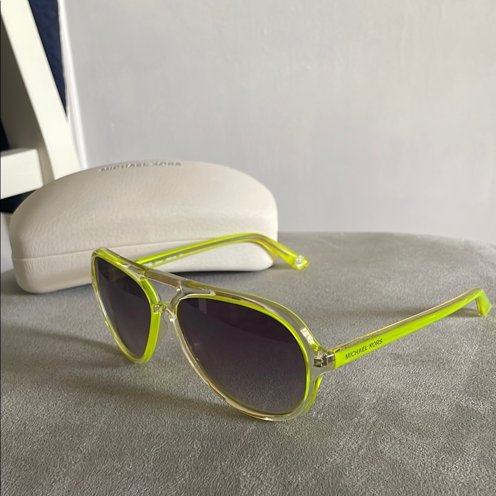 Michael Kors Caicos Neon Yellow Sunglasses